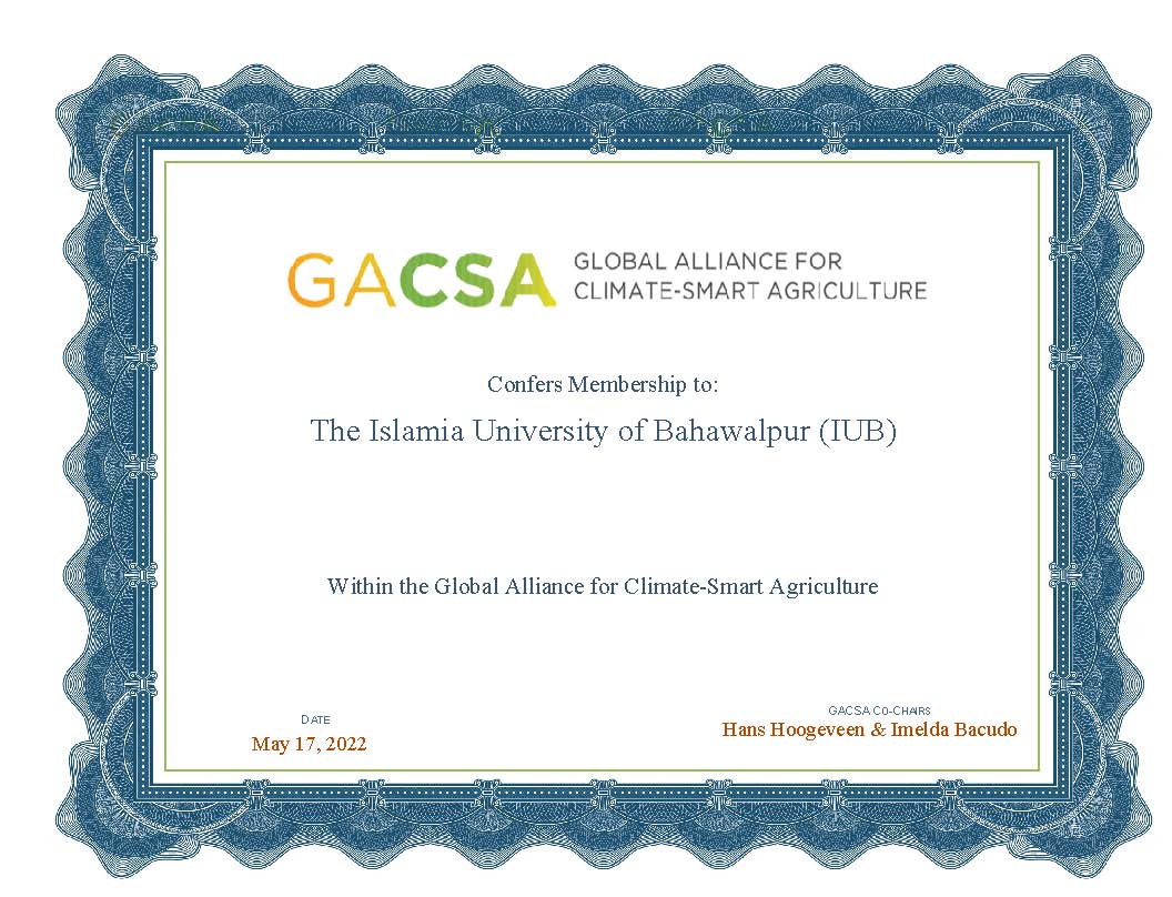 2022-GACSA Membership Certificate - IUB