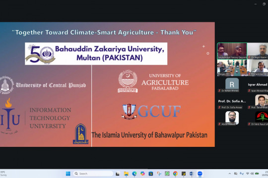 R&D Cluster on Climate Change and Establishment of Climate Smart Agriculture Training Center at IUB-Pakistan.