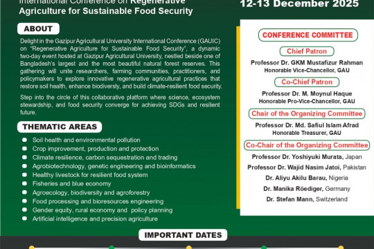 1st International Conference on Regenerative Agriculture for Sustainable Food Security (ICRASFS)